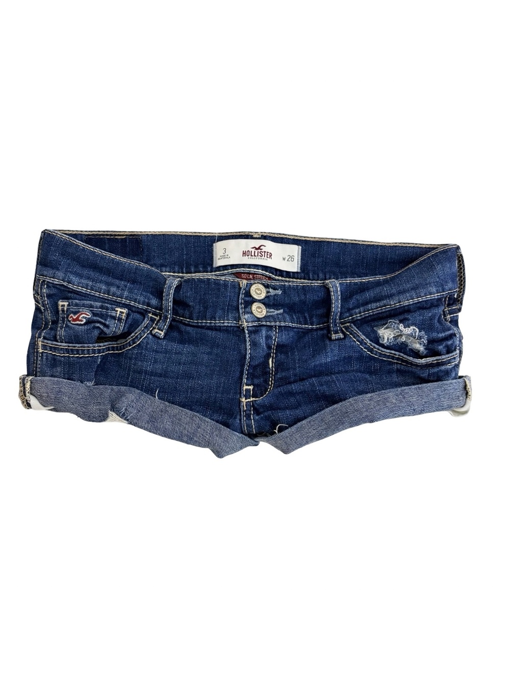 Y2K HOLLISTER MICRO LOW RISE SHORTS